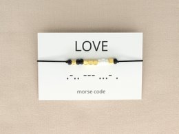 Morsecode armband love (zilver,rosé goud,goud)