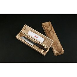 TAKAHIRO MIYAZAKI - Santoku bocho Okii - Santoku knife 7 inch, blade made of Japanese blue paper steel