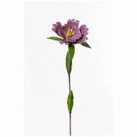 METAL HIBISCUS PURPLE FLOWER