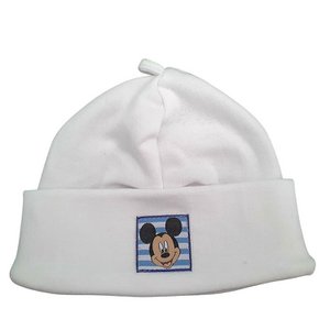 Disney Mickey Mouse Babymütze für Jungen (gestreift), Weiß