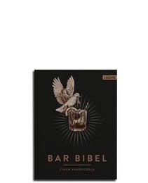 A comprehensive guide to the art of bartending, featuring a hardcover book with a black cover and an illustration of a winged glass.
