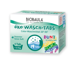 BIOBAULA ECO VASKEMIDDEL FLAGER farverige