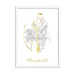 Map City Village of your choice - Gold foil / Silver foil / Copper foil
