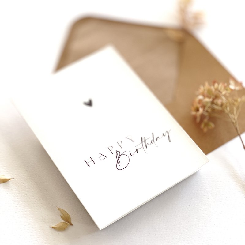 Geburtstagskarte mit Umschlag nude - Happy Birthday