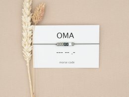 Morse code armband Oma (zilver,rosé goud,goud)