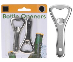 Bottle opener metal 9cm 2 parts