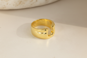 Ring VEEL GELUK | 925 zilver | verguld