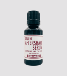 Organic Aftershave Serum - Soothing and Calming. This aftershave serum is designed to soothe and calm the skin after shaving. It is made with natural, organic ingredients and is suitable for beard care.