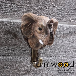 KAPSTOK HAAK HOOK'D! OLIFANT 6.5X9X11 CM