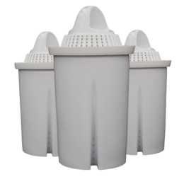 Filter cartridges (3pcs) for non-alcoholic liquors. The product is a set of 3 filter cartridges that can be used to filter non-alcoholic liquids. The image shows the filter cartridges in a white color.