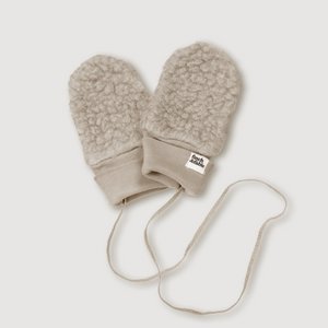 Wollen Sherpa Wanten - Zand