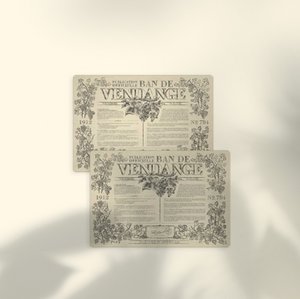 Tischset - Bordeaux Ban de Vendanges