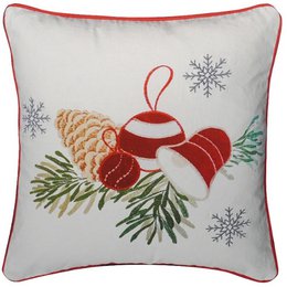 Gnomo festivo blanco y rojo – Funda de cojín / Kussenhoes – Navidad 45×45 cm – Urbane Hide