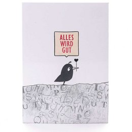Stempel: Vogel mit Herz