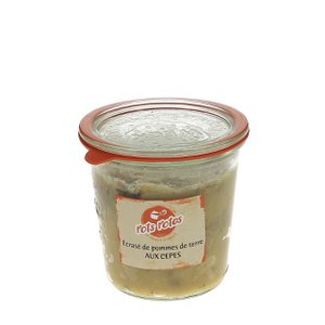 Mashed potatoes with porcini mushrooms