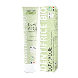  Organic toothpaste with aloe vera, suitable for daily use. Contains natural ingredients to promote healthy teeth and gums.