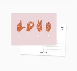 Cartolina A6 || AMORE
