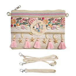  Cell phone strap with rhinestone accents, available in multiple colors including Aurora White, White, Black, Grey, Brown, Champagne, and Red.