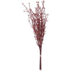 Mini Blatt Bund Sisi, 10 Zweige, L50cm, bordo