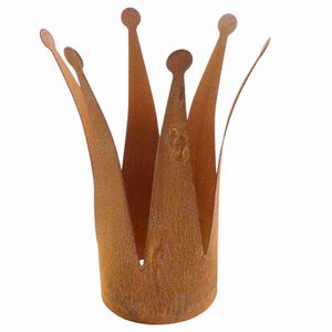 Decoratie | Metalen kroon smal | Tuindecoratie vintage | Woonaccessoires voor je huis