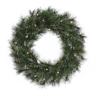 Artificial Christmas trees and wreath set Glendon Green