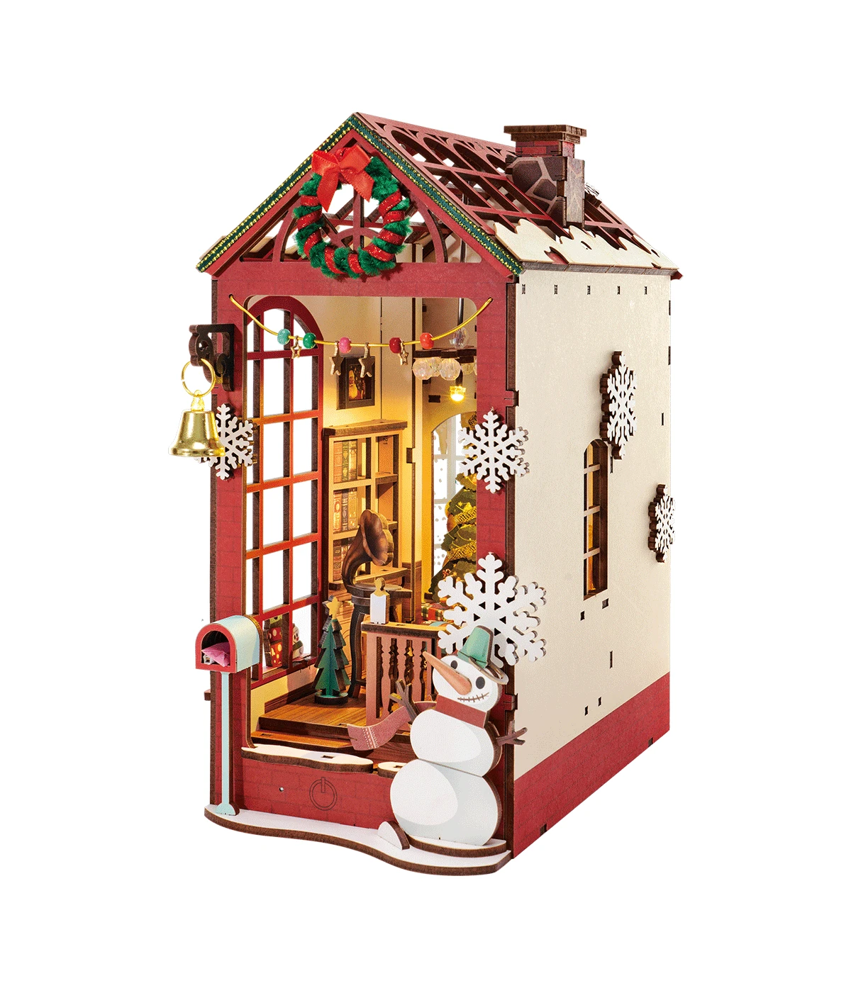 DIY Boek Nook Kerstscene 21.8x13.6x24.7cm Art Bizniz