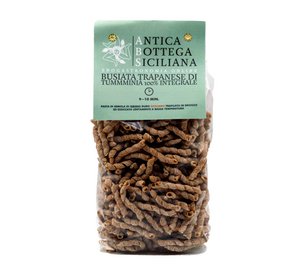 TRAPANESE SHORT BUSIATA WITH 100% WHOLEMEAL TUMMINIA FLOURS 500 GR