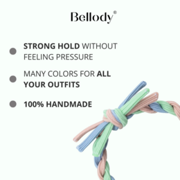 Elastici per capelli per bambini Bellody® (4 pezzi - Cool Princess)