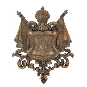 Wapenschild Wandplaat 36,5 cm - Goud