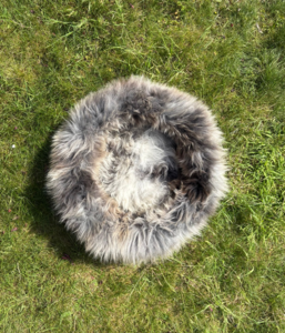 Hondenmand grijs - 100% schapenvacht