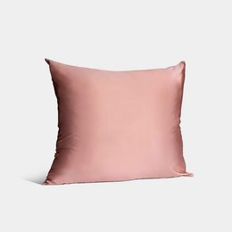 Soft, luxurious rose gold silk pillowcase
