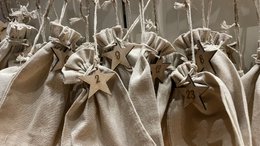 Calendrier de l'Avent Chiffres 1-24 "Etoiles"