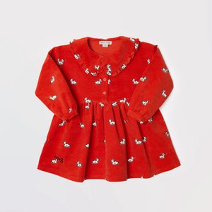 JURK VAN CORDUROY MET PATROON MET KRAAG