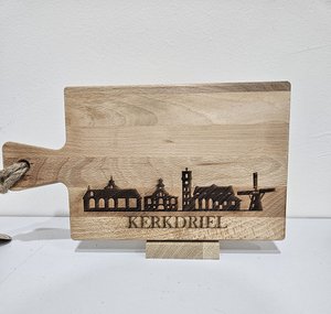 Getränkebrett Buchenholz Skyline Kerkdriel