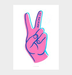 balanceándolo | Cartel de impresión de arte de ilustración
