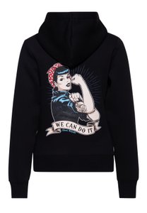 Hoodie 'We Can Do it' in Schwarz