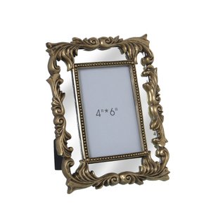 PHOTO FRAME 10X15CM ESPEJO RESINA GORADA EXT:12X3X24CM ST53938