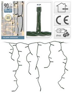 Ijspegelverlichting 90LED Warmwit