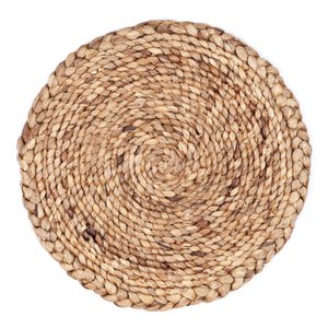 Tischset (2er, 4er oder 6er Set) PANDAWA 38 cm | Boho Tischset aus Wasserhyazinthe