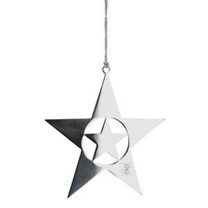 Hanger MARITA roestvrij staal glad zilverkleurig Ø 15 cm H. 15 cm