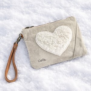 Clutch teddy hart (vintage light canvas)