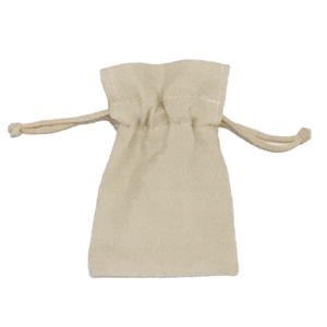 Leinenstropzakje 12,5x8cm natur taupe