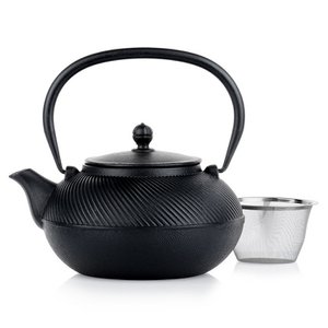 Teekanne mit Infuser Gusseisen Emaille Gusslinie 1 l