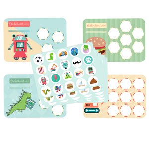 Beloningssysteem Zindelijkheid Jongen - Stickerkaarten en stickers
