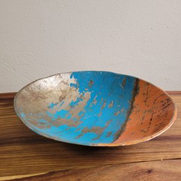Grande ciotola "Leo" Ø 38 cm fatta di barili di petrolio riciclati Upcycling | colori diversi