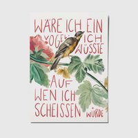 If I were a bird - A6 postcard