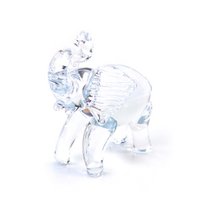 Glass elephant - height 12 cm - Handmade