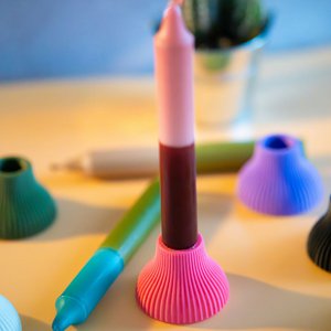 Kaarsenhouder 'Kees' in *Pretty Pink*