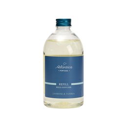  Clear liquid diffuser refill 500ml, blue cap, aromatic fragrance oil, home scent refill bottle.