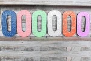 Letter "O" - Diverse kleuren - 15cm